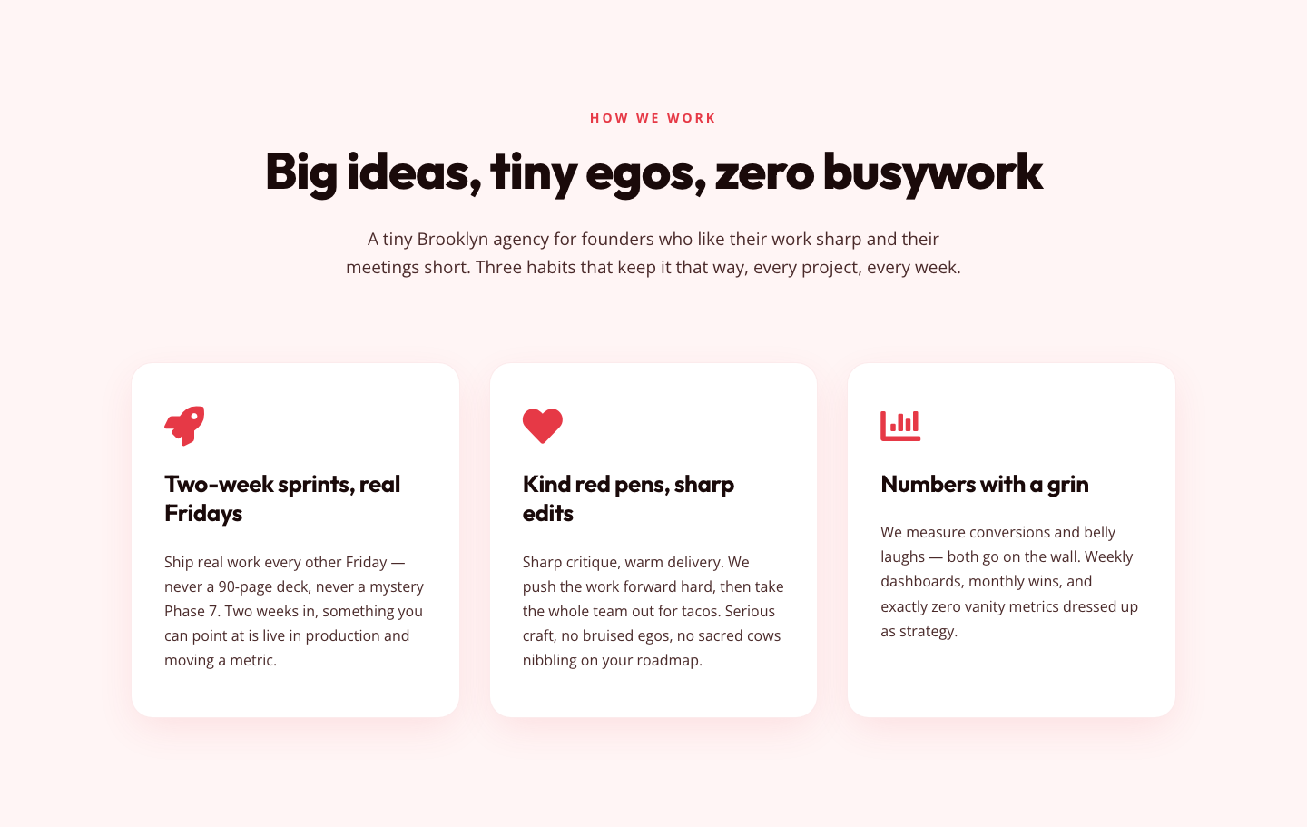 Playful Agency Features Section — Divi 5 Layout — desktop preview