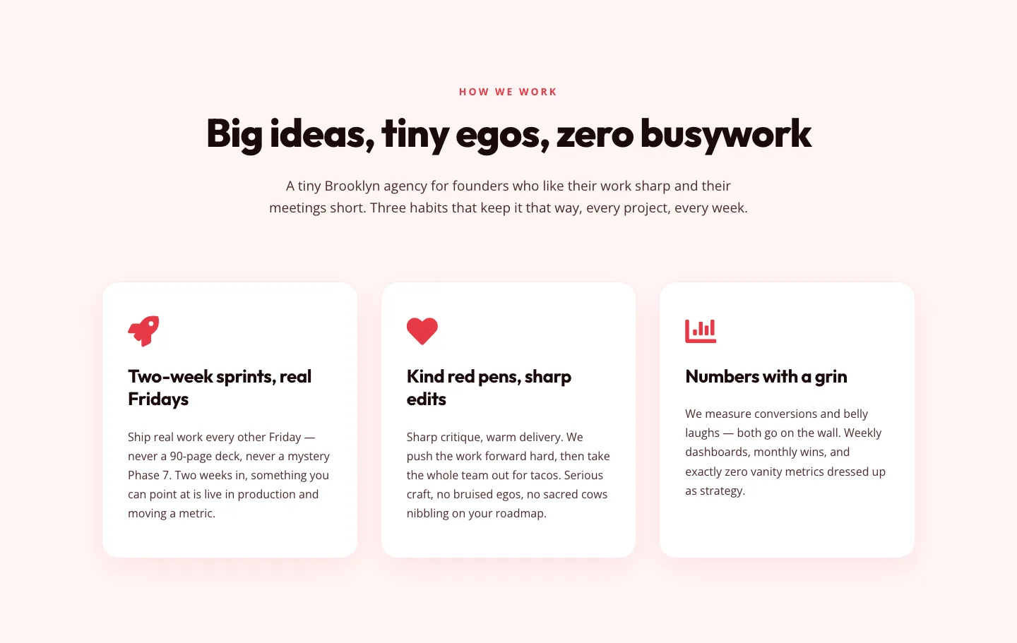 Playful Agency Features Section — Divi 5 Layout — Agency Features layout built with Divi 5