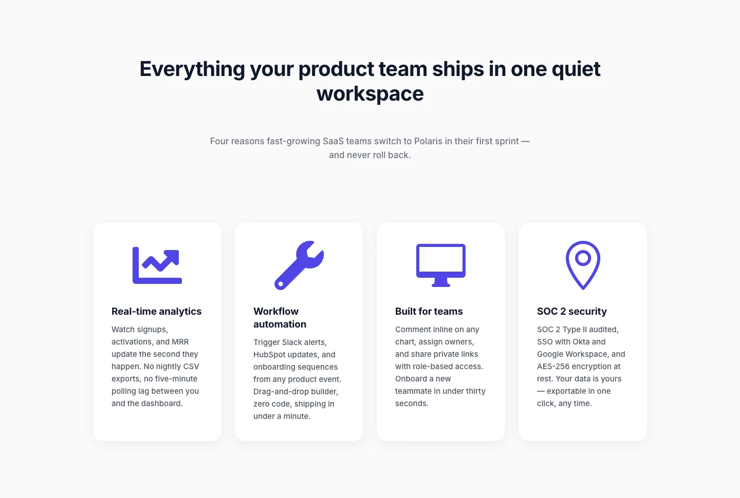 Minimal SaaS Feature Cards Layout for Divi 5 — SaaS Cards layout built with Divi 5