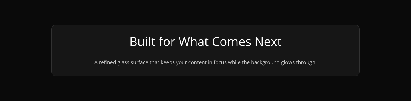 Elegant Coaching Landing Page Template for Divi 5 | Dark Glassmorphism — desktop preview