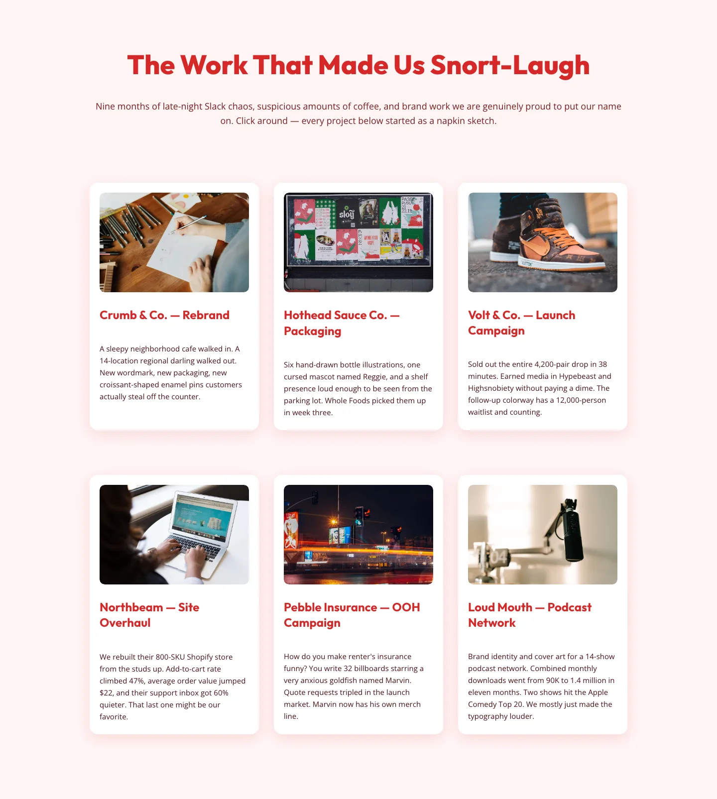 Playful Agency Portfolio Gallery — Free Divi 5 Layout — Agency Gallery layout built with Divi 5