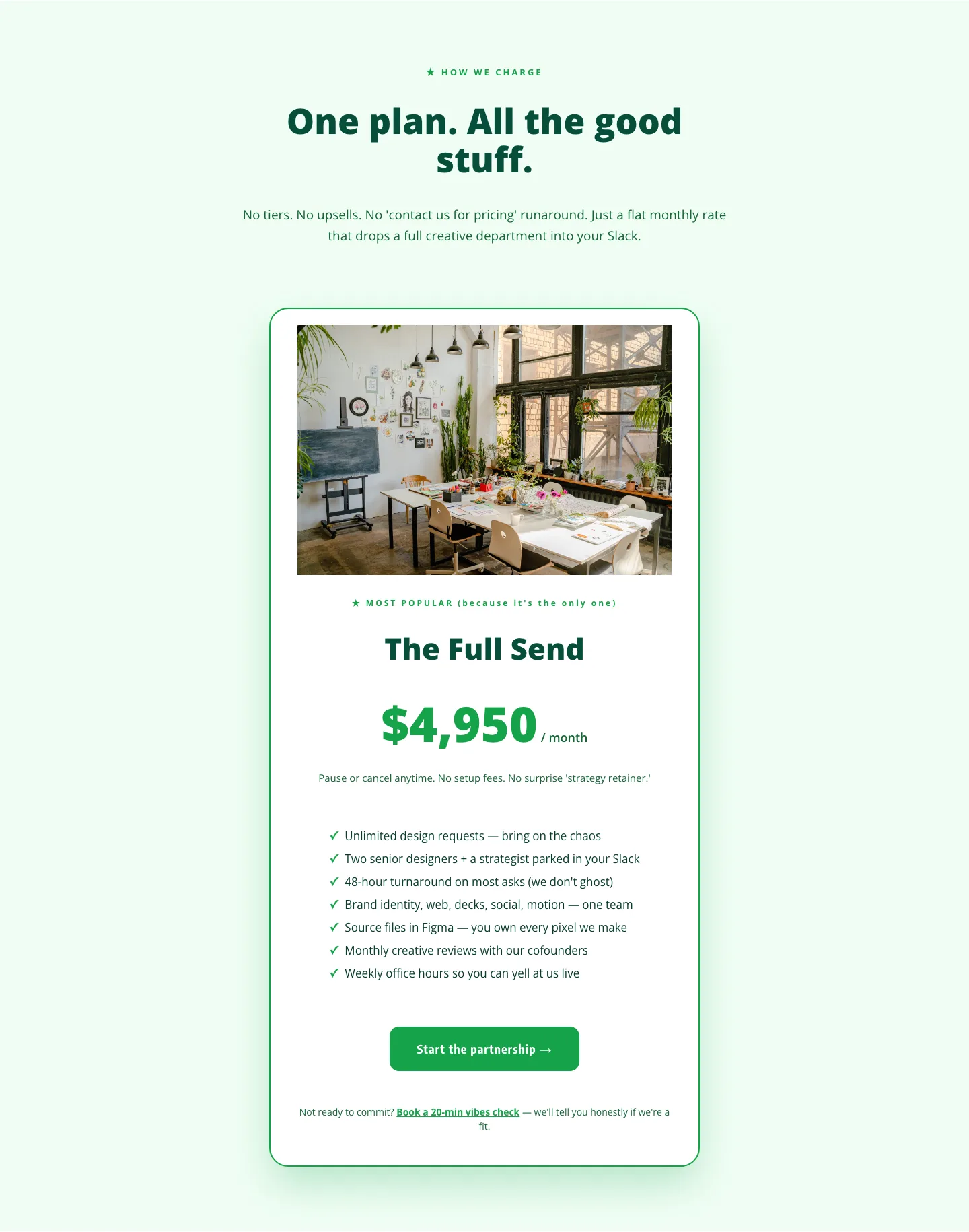 Playful Agency Pricing Section — Flat-Rate Divi 5 Layout — Agency Pricing layout built with Divi 5