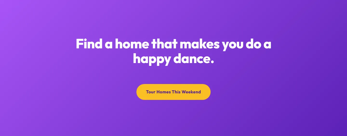 Playful Real Estate CTA Section for Divi 5 — Happy-Dance Home — Real Estate CTA layout built with Divi 5