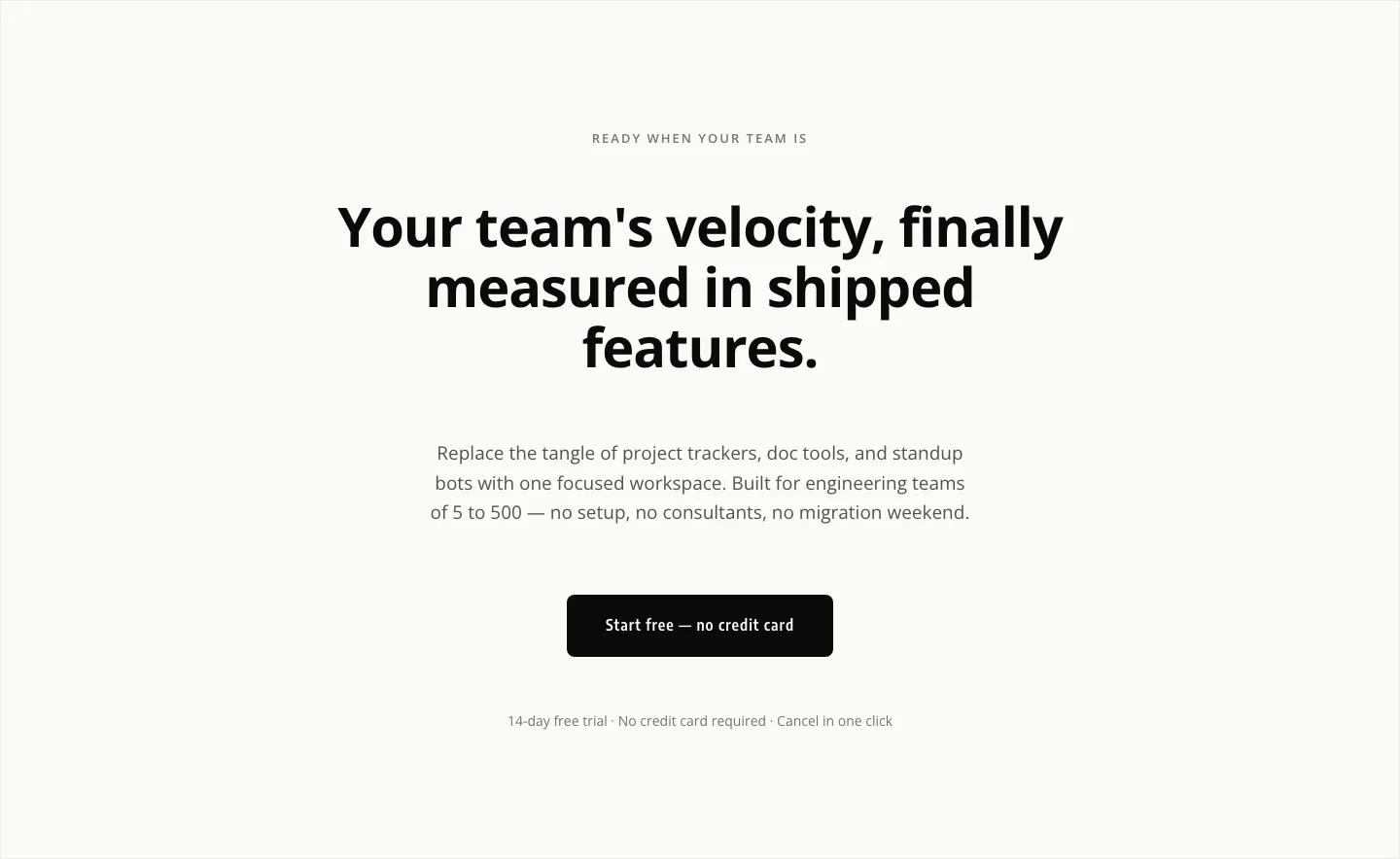 Minimal SaaS CTA — Ship Features Faster — SaaS CTA layout built with Divi 5