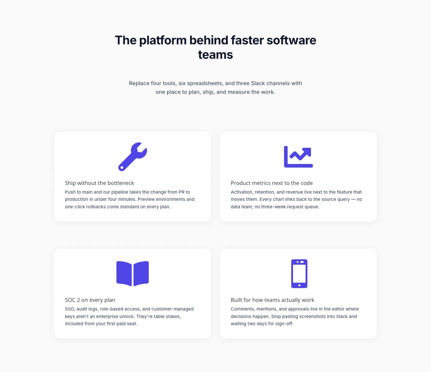 Minimal SaaS Feature Cards Layout for Divi 5 — SaaS Cards layout built with Divi 5