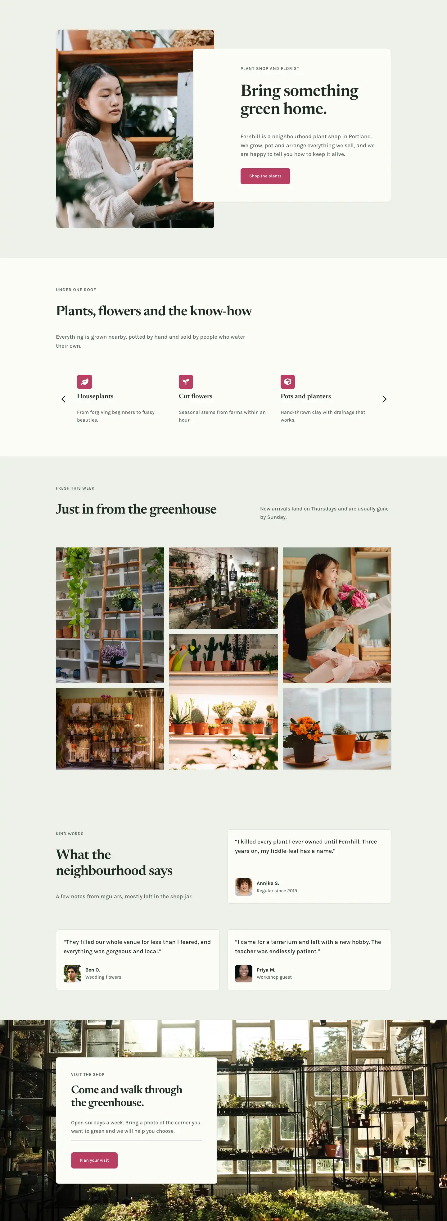 Fernhill: Plant Shop & Florist Theme (6 Pages)