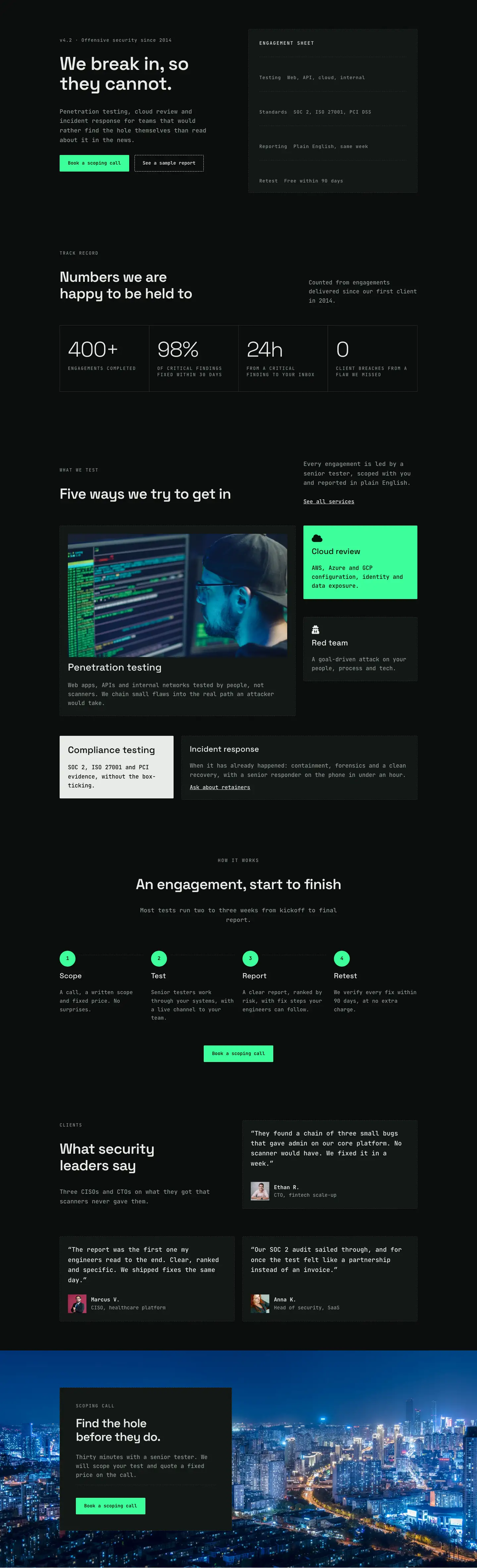 Nullbyte: Cybersecurity & Tech Consultancy Theme (6 Pages)