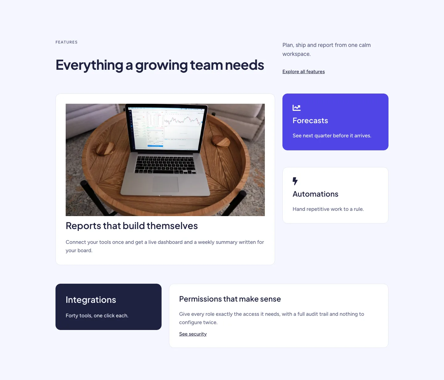 Soft SaaS Workspace Features Layout for Divi 5: Bento Feature Grid, SaaS Features layout built with Divi 5
